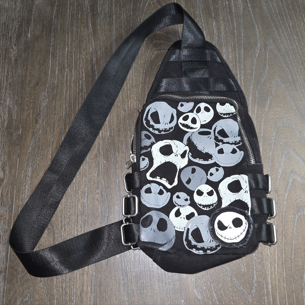 Black Jack Skellington  Print Men's Sling Bag